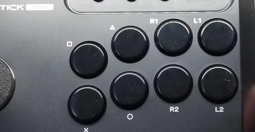 Fighting stick mini buttons